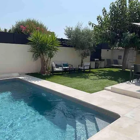 Villa Alma, 3 Chambres, Piscine Privee, Elegante Maison Familiale Au Calme Entre Montpellier Et La Mediterranee